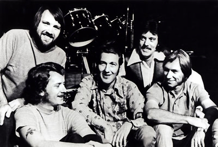 Ronnie Tutt, Jerry Scheff, James Burton, John Wilkinson and Glen D. Hardin.